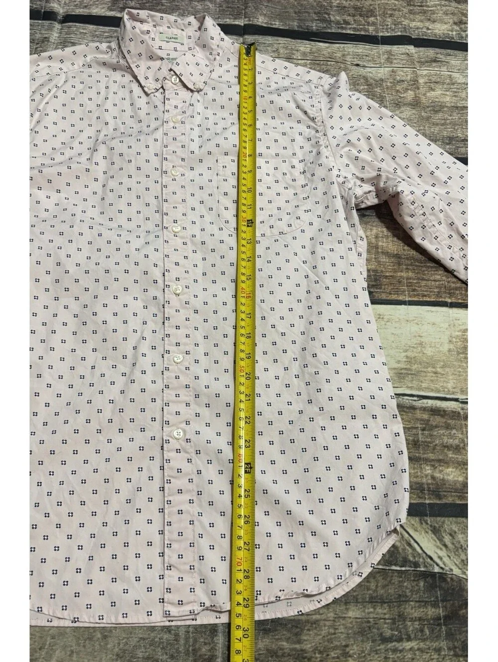 J Crew Shirt Mens Medium Organic Cotton Secret Wash Shirting Floral Classic Fit
